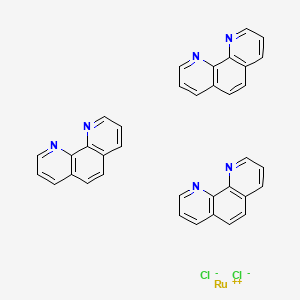 molecular formula C36H24Cl2N6Ru B1604851 1,10-Phenanthroline; ruthenium(2+); dichloride CAS No. 23570-43-6
