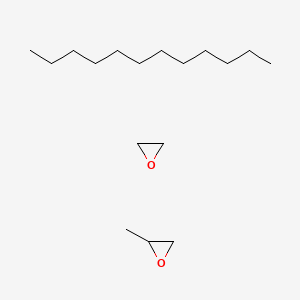 B1604853 Dodecane; 2-methyloxirane; oxirane CAS No. 37311-00-5
