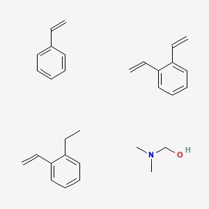 molecular formula C31H39NO B1604854 1,2-Bis(ethenyl)benzene;dimethylaminomethanol;1-ethenyl-2-ethylbenzene;styrene CAS No. 69011-18-3