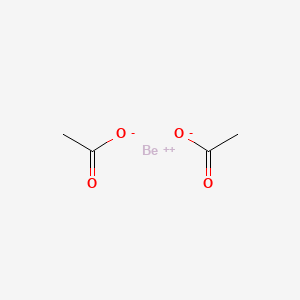 molecular formula Be(C2H3O2)2<br>C4H6BeO4 B1604860 醋酸铍 CAS No. 543-81-7