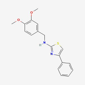 2-(3,4-Dimethoxybenzylamino)-4-phenylthiazole