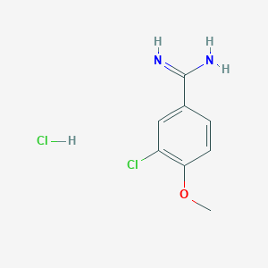 molecular formula C8H10Cl2N2O B160488 3-氯-4-甲氧基苯甲酰胺盐酸盐 CAS No. 126007-98-5