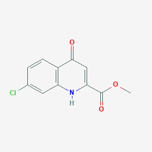 molecular formula C11H8ClNO3 B1604880 Methyl 7-chloro-4-hydroxyquinoline-2-carboxylate CAS No. 5347-19-3
