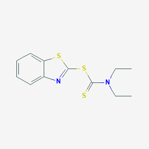 2-Benzothiazolyl diethyldithiocarbamate