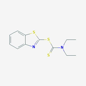 molecular formula C12H14N2S3 B160489 2-Benzothiazolyl diethyldithiocarbamate CAS No. 95-30-7
