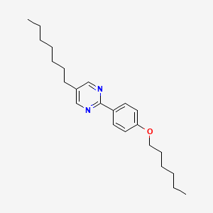 molecular formula C23H34N2O B1604899 5-Heptyl-2-[4-(hexyloxy)phenyl]pyrimidine CAS No. 57202-37-6