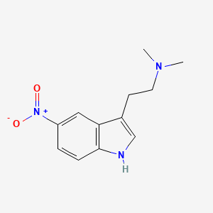 molecular formula C12H15N3O2 B1604911 N,N-dimethyl-2-(5-nitro-1H-indol-3-yl)ethanamine CAS No. 69937-13-9