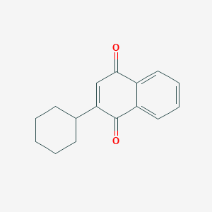 molecular formula C16H16O2 B1604923 2-Cyclohexyl-1,4-naphthoquinone CAS No. 34987-31-0