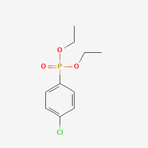 molecular formula C10H14ClO3P B1604935 Phosphonic acid, (p-chlorophenyl)-, diethyl ester CAS No. 2373-43-5