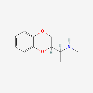 molecular formula C11H15NO2 B1604945 2-(1-Methylaminoethyl)-1,4-benzodioxane CAS No. 67011-31-8