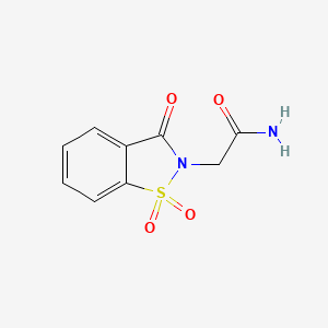 2-(1,1,3-Trioxo-1,2-benzothiazol-2-yl)acetamide