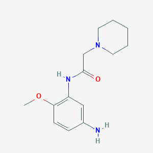 molecular formula C14H21N3O2 B1604959 N-(5-Amino-2-methoxy-phenyl)-2-piperidin-1-yl-acetamide CAS No. 436090-50-5