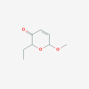 molecular formula C8H12O3 B1604960 2-Ethyl-6-methoxy-2H-pyran-3(6H)-one CAS No. 60249-14-1