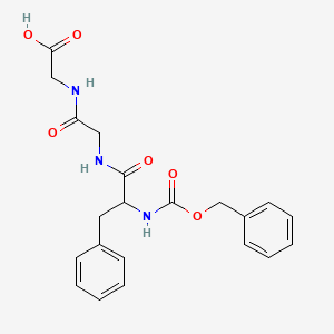 molecular formula C21H23N3O6 B1604961 2-[[2-[[3-Phenyl-2-(phenylmethoxycarbonylamino)propanoyl]amino]acetyl]amino]acetic acid CAS No. 37700-64-4