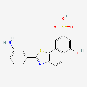 2-(3-Aminophenyl)-6-hydroxynaphtho[2,1-d]thiazole-8-sulfonic acid