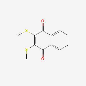 molecular formula C12H10O2S2 B1604967 2,3-Bis(methylthio)-1,4-naphthalenedione CAS No. 55699-85-9
