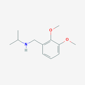molecular formula C12H19NO2 B1604968 N-[(2,3-dimethoxyphenyl)methyl]propan-2-amine CAS No. 418773-88-3