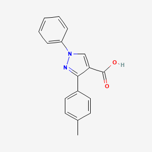 molecular formula C17H14N2O2 B1604969 3-(4-methylphenyl)-1-phenyl-1H-pyrazole-4-carboxylic acid CAS No. 380910-52-1