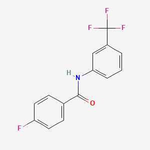 molecular formula C14H9F4NO B1604970 4-fluoro-N-[3-(trifluoromethyl)phenyl]benzamide CAS No. 2054-00-4
