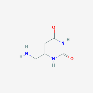 molecular formula C5H7N3O2 B1604972 6-(Aminomethyl)pyrimidine-2,4(1H,3H)-dione CAS No. 20989-02-0