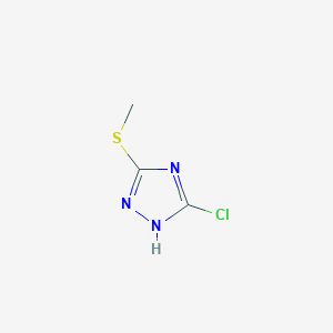 molecular formula C3H4ClN3S B1604973 5-Chloro-3-(methylthio)-1h-1,2,4-triazole CAS No. 51108-40-8