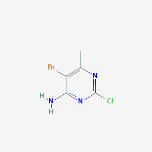 molecular formula C5H5BrClN3 B1604975 5-Bromo-2-chloro-6-methylpyrimidin-4-amine CAS No. 54093-23-1