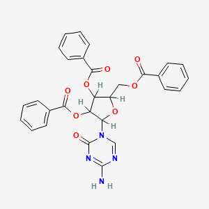 molecular formula C29H24N4O8 B1604978 2',3',5'-Tri-o-benzoyl-5-azacytidine CAS No. 28998-36-9