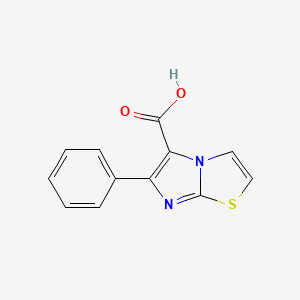 molecular formula C12H8N2O2S B1604981 6-苯基咪唑并[2,1-b][1,3]噻唑-5-羧酸 CAS No. 77628-52-5