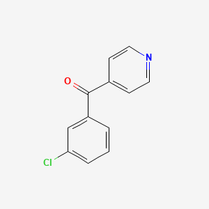 molecular formula C12H8ClNO B1604982 (3-Chlorophenyl)(pyridin-4-YL)methanone CAS No. 62246-94-0