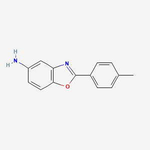 molecular formula C14H12N2O B1604983 2-(4-Methylphenyl)-1,3-benzoxazol-5-amine CAS No. 54995-50-5