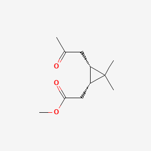 molecular formula C11H18O3 B1604985 methyl 2-[(1R,3S)-2,2-dimethyl-3-(2-oxopropyl)cyclopropyl]acetate CAS No. 54878-01-2
