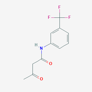 molecular formula C11H10F3NO2 B1604986 3-oxo-N-[3-(trifluoromethyl)phenyl]butanamide CAS No. 785-74-0