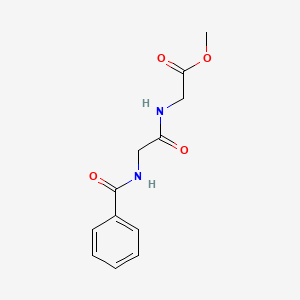 molecular formula C12H14N2O4 B1605004 Methyl 2-[(2-benzamidoacetyl)amino]acetate CAS No. 51514-00-2