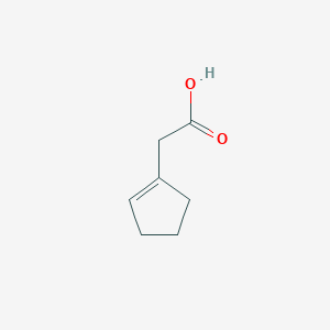 molecular formula C7H10O2 B1605010 1-Cyclopentene-1-acetic acid CAS No. 21622-08-2