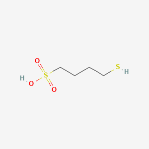 molecular formula C4H10O3S2 B1605014 4-Mercaptobutane-1-sulphonic acid CAS No. 24687-42-1