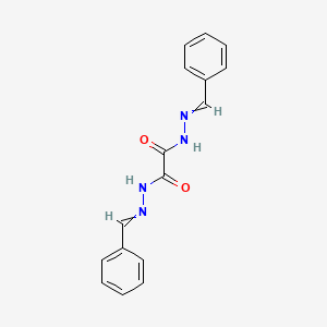 molecular formula C16H14N4O2 B1605021 Ethanedioic acid, 1,2-bis[2-(phenylmethylene)hydrazide] CAS No. 6629-10-3