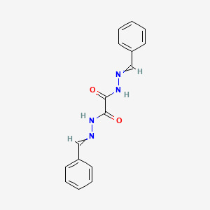 molecular formula C16H14N4O2 B1605021 乙二酸，双[(苯亚甲基)腙] CAS No. 6629-10-3