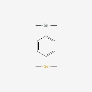 Silane, trimethyl[p-(trimethylstannyl)phenyl]-