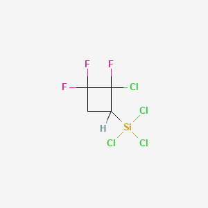 molecular formula C4H3Cl4F3Si B1605034 Trichloro(2-chloro-2,3,3-trifluorocyclobutyl)silane CAS No. 770-95-6