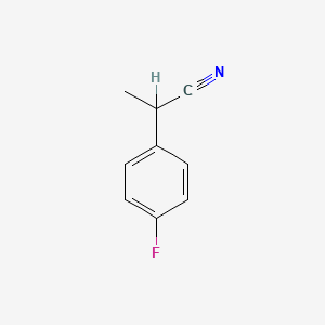 molecular formula C9H8FN B1605035 2-(4-Fluorophenyl)propanenitrile CAS No. 51965-61-8