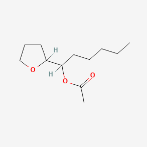 molecular formula C12H22O3 B1605045 1-Hexanol, 1-(tetrahydro-2-furyl)-, acetate CAS No. 67634-08-6