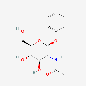 molecular formula C14H19NO6 B1605052 苯基2-乙酰氨基-2-脱氧-β-D-吡喃葡萄糖苷 CAS No. 5574-80-1