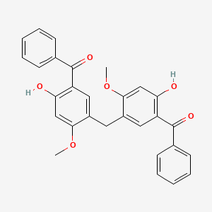 molecular formula C29H24O6 B1605054 Bis(5-benzoyl-4-hydroxy-2-methoxyphenyl)methane CAS No. 68716-15-4