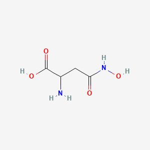 molecular formula C4H8N2O4 B1605071 2-Amino-4-(hydroxyamino)-4-oxobutanoic acid CAS No. 20154-32-9