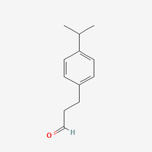 molecular formula C12H16O B1605072 Benzenepropanal, 4-(1-methylethyl)- CAS No. 7775-00-0