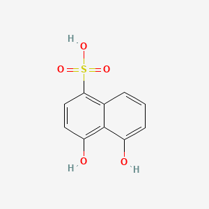 molecular formula C10H8O5S B1605075 4,5-Dihydroxy-1-naphthalenesulfonic acid CAS No. 83-65-8