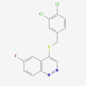 3,4-Dichlorobenzyl 6-fluoro-4-cinnolinyl sulfide