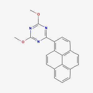 molecular formula C21H15N3O2 B1605094 2,4-Dimethoxy-6-pyren-1-yl-1,3,5-triazine CAS No. 3271-22-5