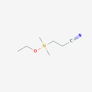 molecular formula C7H15NOSi B1605096 3-(Ethoxydimethylsilyl)propiononitrile CAS No. 5360-07-6