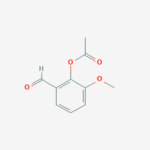 molecular formula C10H10O4 B1605099 2-Acetoxy-3-methoxybenzaldehyde CAS No. 7150-01-8